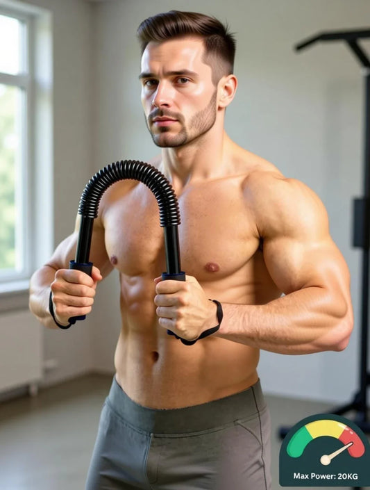Carbon Steel Metal Spring Power Twister 40 kg Bar Equipment for Upper Body and Arm Strengthening Workout
