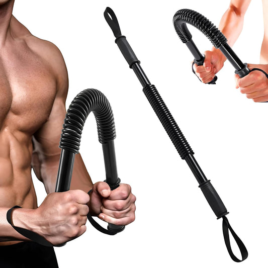 Carbon Steel Metal Spring Power Twister 40 kg Bar Equipment for Upper Body and Arm Strengthening Workout