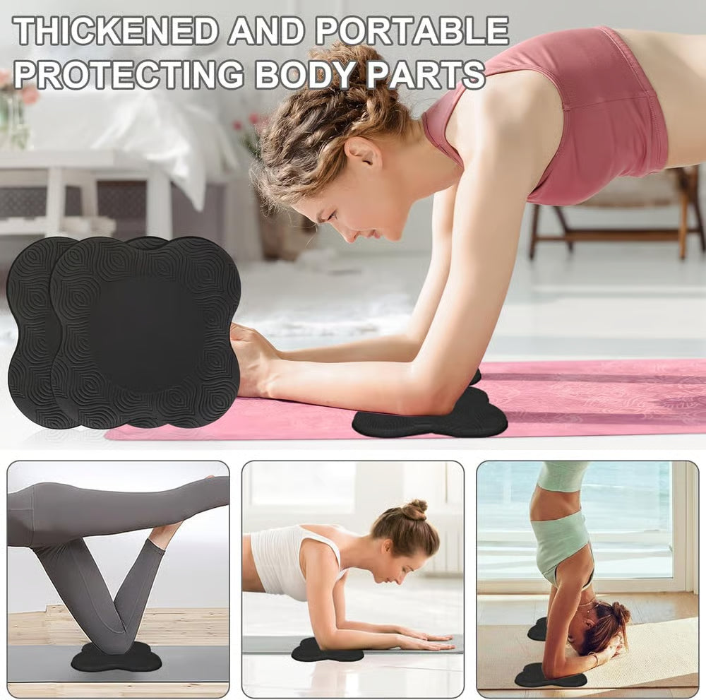 Yoga Knee Pads for Joint Protection – Non-Slip Wrist, Elbow & Knee Cushion Support (Pack of 2)